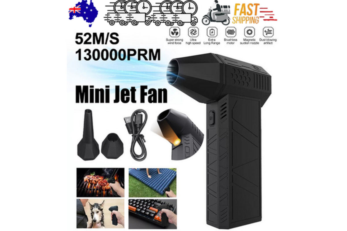 130000 Rpm Powered Mini Jet Fan Dry Blower Turbo Multifunctional Portable Fans